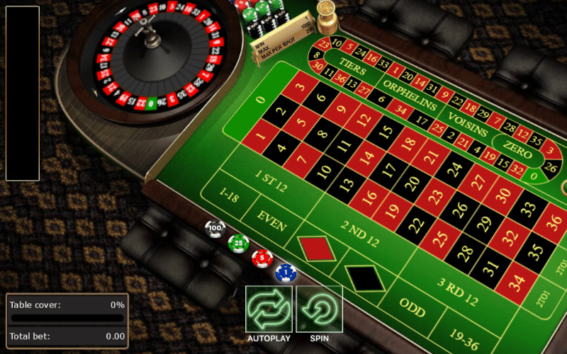 Live Roulette table