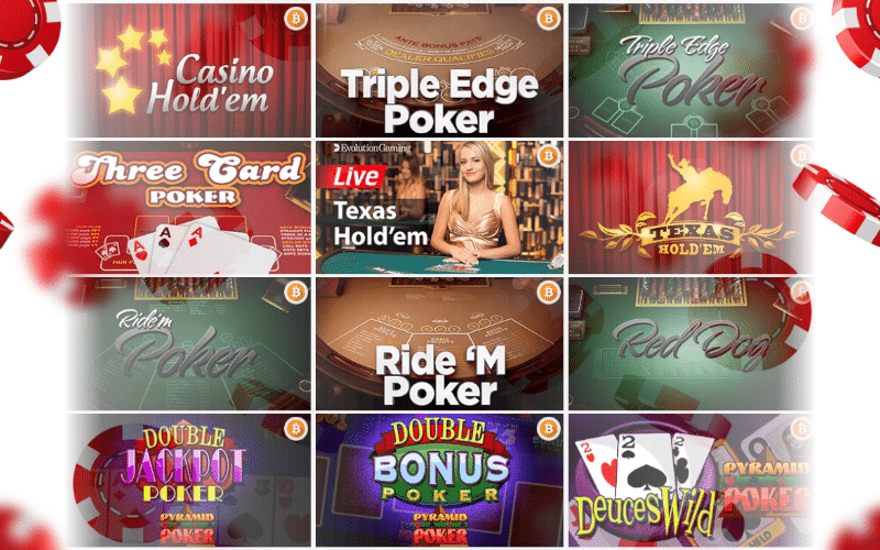 Different online poker games