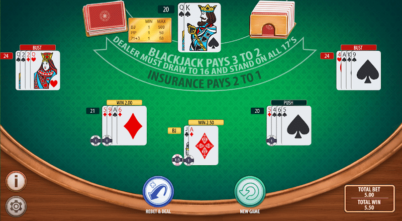 Online blackjack