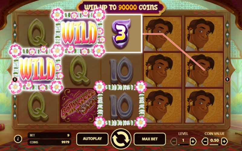 Bollywood Story online slot gameplay