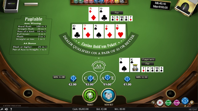 Casino Hold'em poker