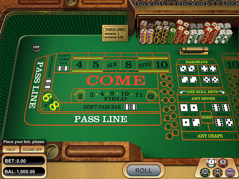 Online Craps Gameplay