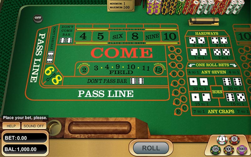 BetSoft Craps Table