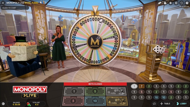 Monopoly Live Wheel