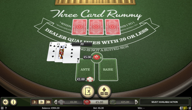 Three Card Rummy Gameplay