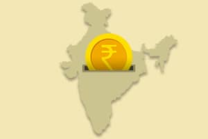 Indian rupee coin