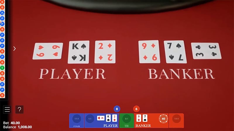 Real Baccarat with Courtney gameplay