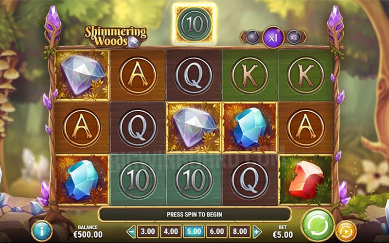 Shimmering Woods slot gameplay