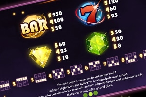 Starburst slot symbols payout