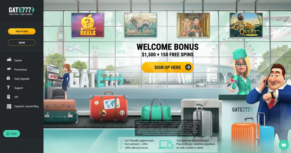 gate777 casino screenshot