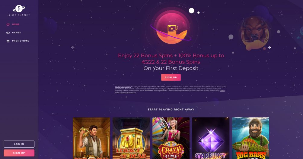slot planet casino screenshot