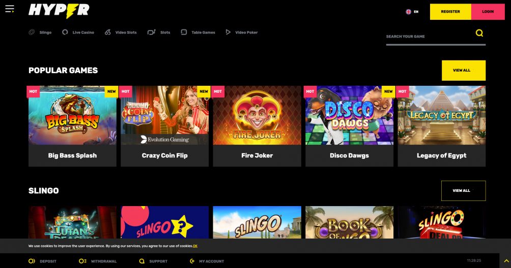 hyper casino casino screenshot