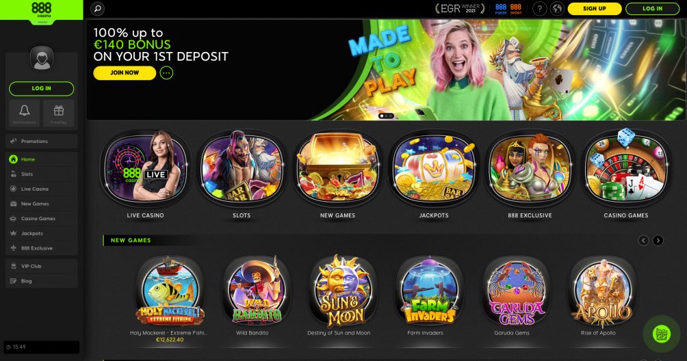 888 casino casino screenshot