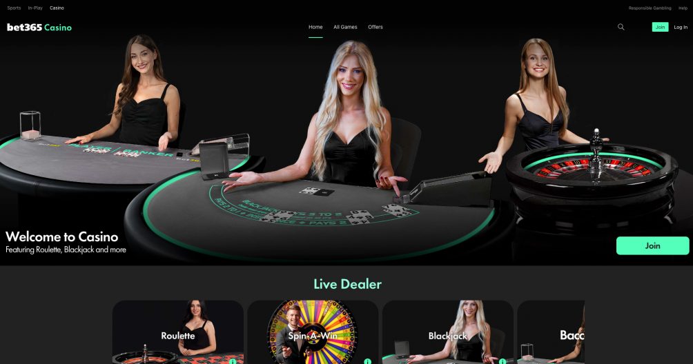 Bet365 casino screenshot