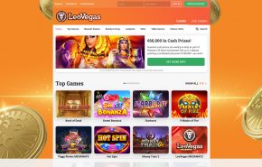 LeoVegas casino screenshot